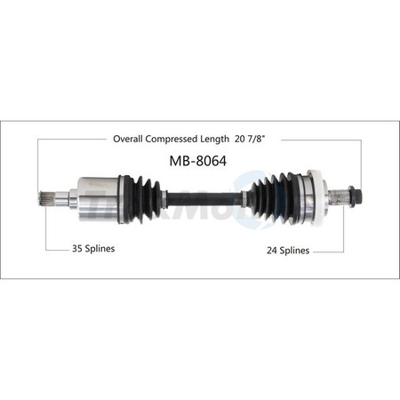 SURTRACK AXLE Cv Axle Shaft, Mb-8064 MB-8064